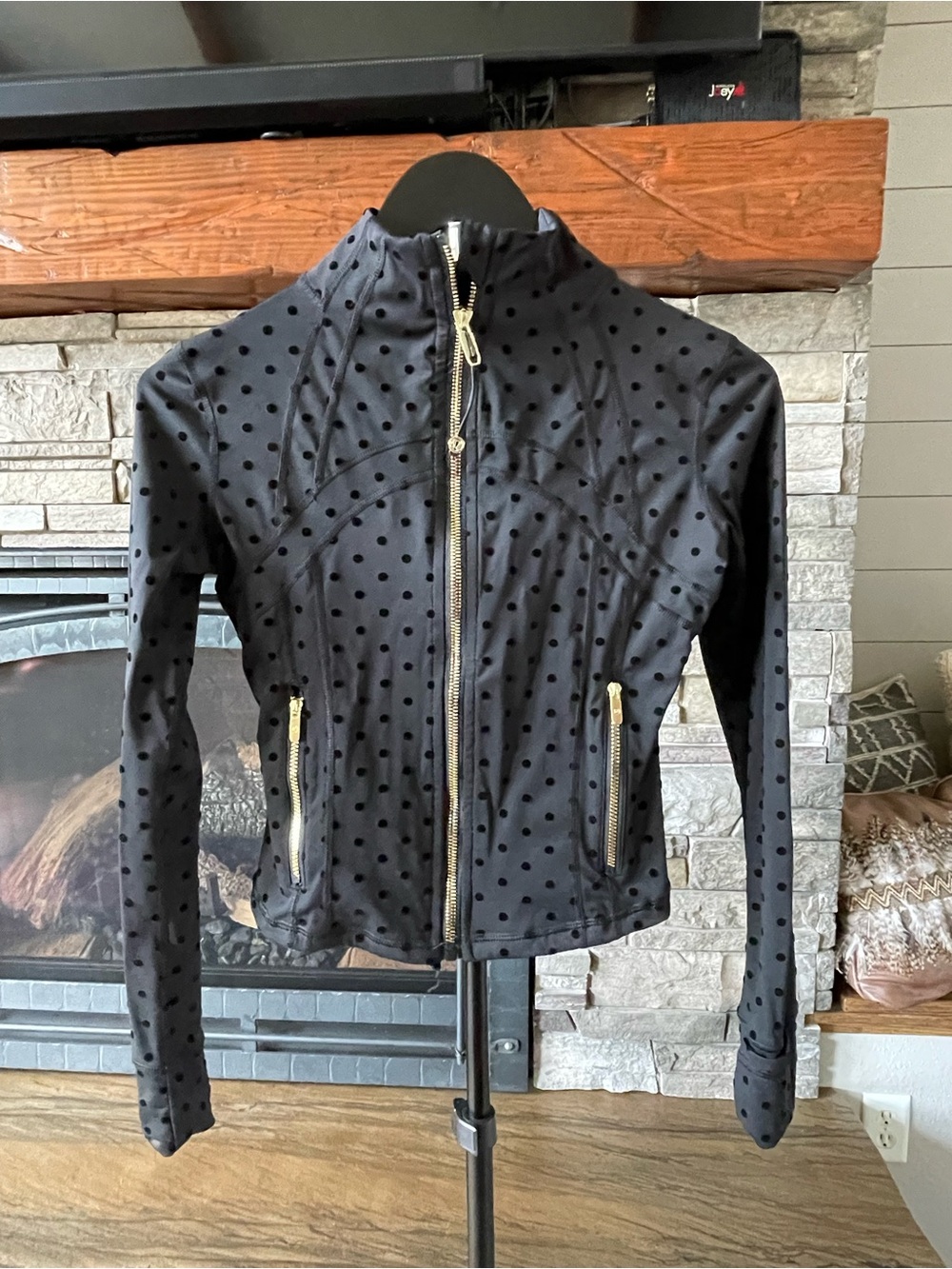 Lululemon Define Jacket Nulu Flocked Polka Dot